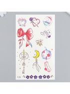 Переводные тату цветные «Бант из лепестков», временные татуировки, 18×11 см - Фото 3