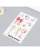 Переводные тату цветные «Бант из лепестков», временные татуировки, 18×11 см - Фото 4