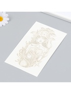 Переводная тату на тело синяя «Подводная девочка», 18×11 см 9884288 - фото 16469713