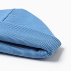 Шапка детская со снудом «Крошка Я», размер 44, синяя - Фото 2