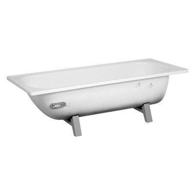 УЦЕНКА Ванна стальная «ВИЗ» ANTIKA ОР-01200 1700×700×400 мм, ножки в комплекте, белая