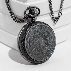 Часы карманные "Знаки зодиака", кварцевые, d-4.7 см