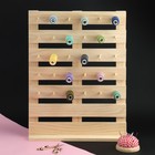 Органайзер-стойка для ниток, настенная/настольная, с креплениями, 40×30×5 см - Фото 2