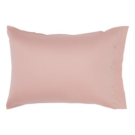 Наволочка, размер 50х70 см, цвет розовый