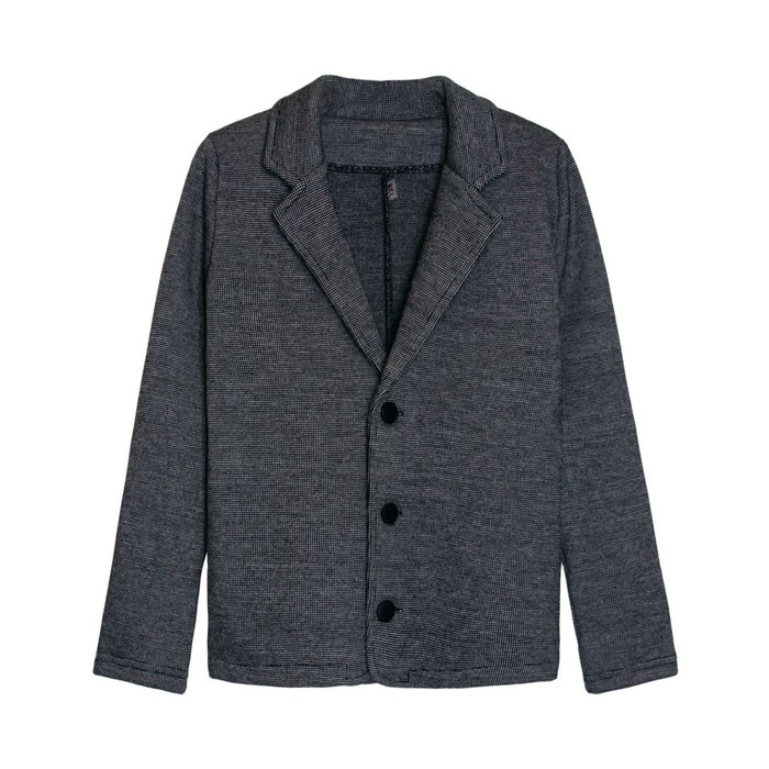 Пиджак для мальчика, рост 134 см, цвет серый - Фото 1