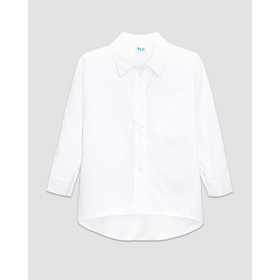 Рубашка для девочки, рост 122 см, цвет белый