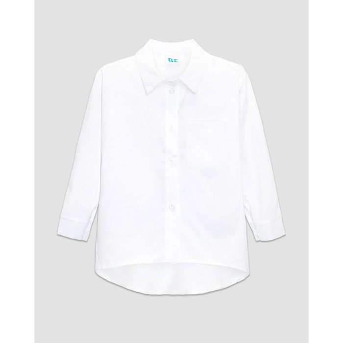 Рубашка для девочки, рост 122 см, цвет белый - Фото 1
