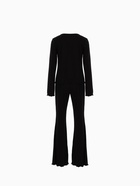 Пижама женская (лонгслив, брюки) MINAKU: Home collection, размер 48, чёрная - Фото 18