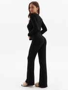 Пижама женская (лонгслив, брюки) MINAKU: Home collection, размер 52, чёрная - Фото 6