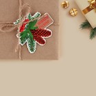 Шильдик декоративный на подарок «Шишки с шильдом», 7 х 6,3 см, Новый год - Фото 2