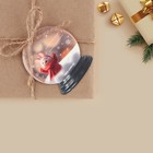 Шильдик декоративный на подарок «Снежный шар», 6 × 7 см - Фото 3