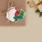 Шильдик декоративный на подарок «Подарки», 6.2 х 6.8 см, Новый год - Фото 3