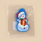 Шильдик декоративный на подарок «Снеговик», 4.2 х 7 см, Новый год - Фото 4
