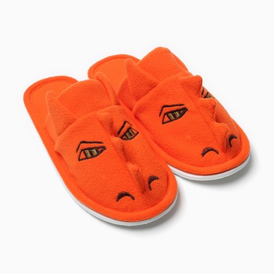 Тапочки женские закрытые Дракон, размер 39, оранжевые
