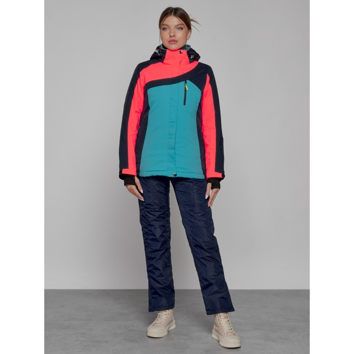 Горнолыжный костюм женский, размер 44, цвет тёмно-синий - Фото 1