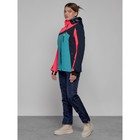 Горнолыжный костюм женский, размер 44, цвет тёмно-синий - Фото 2