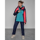 Горнолыжный костюм женский, размер 44, цвет тёмно-синий - Фото 13