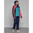 Горнолыжный костюм женский, размер 44, цвет тёмно-синий - Фото 6