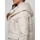 Куртка зимняя женская, размер 44, цвет бежевый - Фото 14