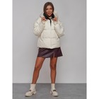 Куртка зимняя женская, размер 50, цвет бежевый - Фото 4