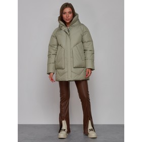 Куртка зимняя женская, размер 56, цвет светло-зелёный