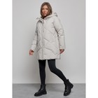 Куртка зимняя женская, размер 52, цвет светло-серый - Фото 3