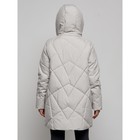 Куртка зимняя женская, размер 52, цвет светло-серый - Фото 9