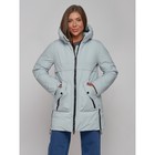 Куртка зимняя женская, размер 50, цвет бирюзовый - Фото 17