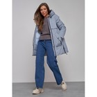 Куртка зимняя женская, размер 44, цвет голубой - Фото 19