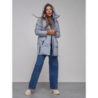 Куртка зимняя женская, размер 44, цвет голубой - Фото 20