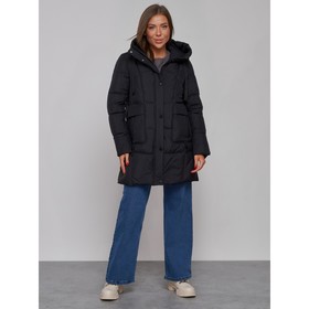 Куртка зимняя женская, размер 52, цвет чёрный