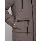 Пальто утепленное двухстороннее женское, размер 48, цвет коричневый - Фото 11