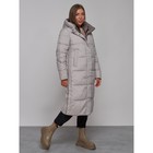 Пальто утепленное двухстороннее женское, размер 48, цвет коричневый - Фото 18