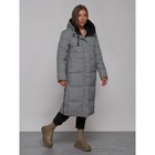 Пальто утепленное двухстороннее женское, размер 44, цвет чёрный - Фото 14