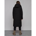 Пальто утепленное двухстороннее женское, размер 44, цвет чёрный - Фото 22
