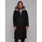Пальто утепленное двухстороннее женское, размер 44, цвет чёрный - Фото 7