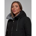 Пальто утепленное двухстороннее женское, размер 44, цвет чёрный - Фото 10