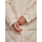 Пальто утепленное зимнее женское, размер 42, цвет бежевый - Фото 14