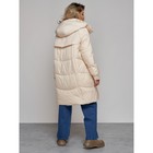 Пальто утепленное зимнее женское, размер 42, цвет бежевый - Фото 22