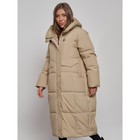 Пальто утепленное зимнее женское, размер 42, цвет бежевый - Фото 8
