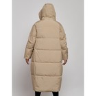 Пальто утепленное зимнее женское, размер 42, цвет бежевый - Фото 10