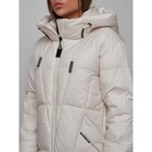 Пальто утепленное зимнее женское, размер 44, цвет бежевый - Фото 12