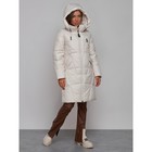 Пальто утепленное зимнее женское, размер 44, цвет бежевый - Фото 7