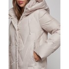 Пальто утепленное зимнее женское, размер 44, цвет бежевый - Фото 10