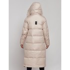 Пальто утепленное зимнее женское, размер 48, цвет бежевый - Фото 8