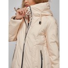 Пальто утепленное зимнее женское, размер 46, цвет бежевый - Фото 11