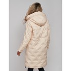 Пальто утепленное зимнее женское, размер 46, цвет бежевый - Фото 19