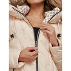 Пальто утепленное зимнее женское, размер 46, цвет бежевый - Фото 9