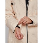 Пальто утепленное зимнее женское, размер 46, цвет бежевый - Фото 10