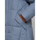 Пальто утепленное зимнее женское, размер 46, цвет голубой - Фото 11